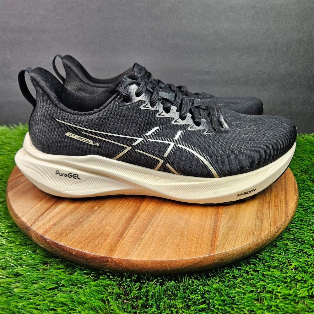 Asics GT-2000 13 Shoes Mens 9 Extra Wide Black White Athletic Running Sneakers